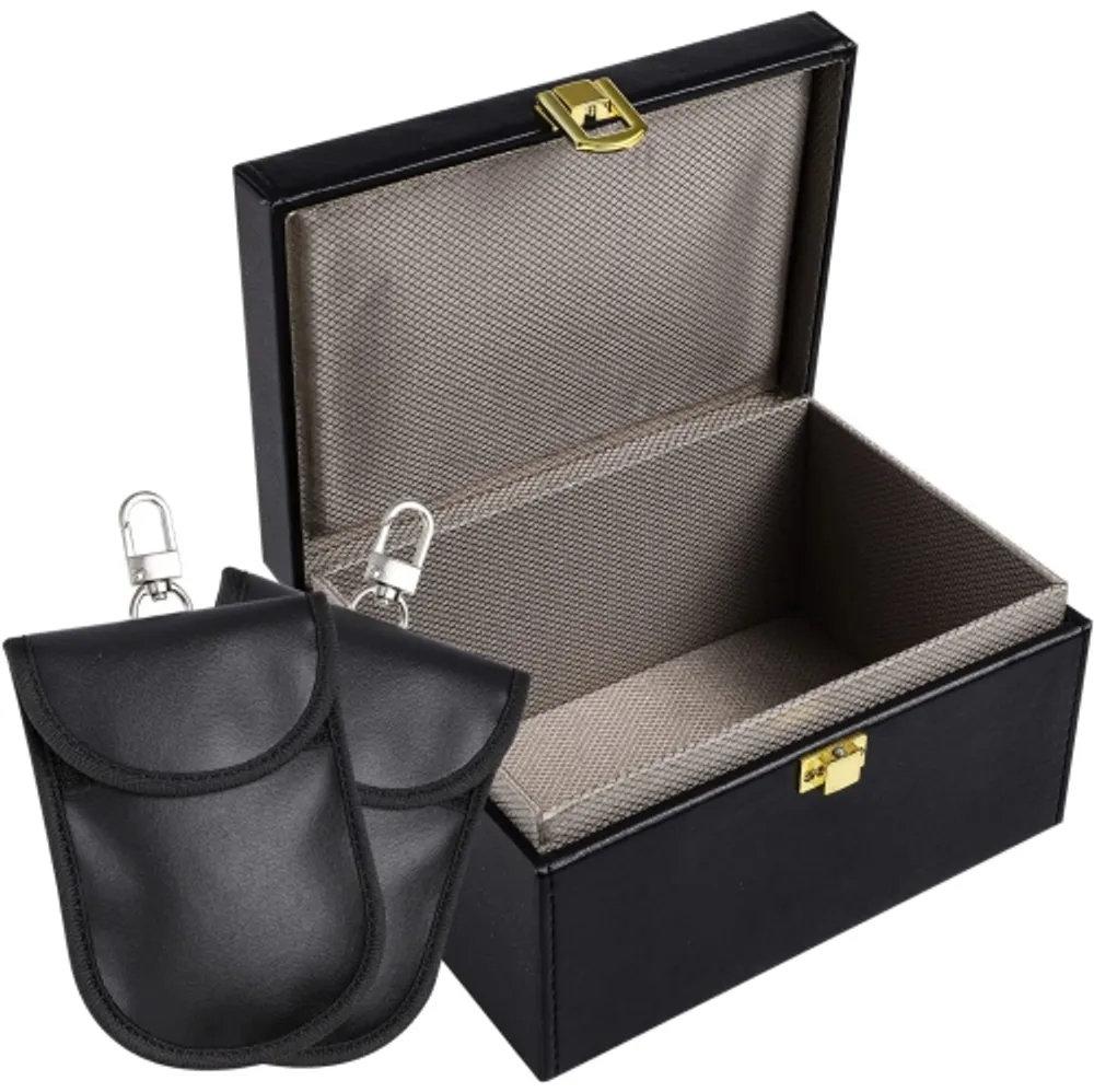 Faraday Box & 2 Pack Faraday Bag, Faraday Cage Key Fob Protector