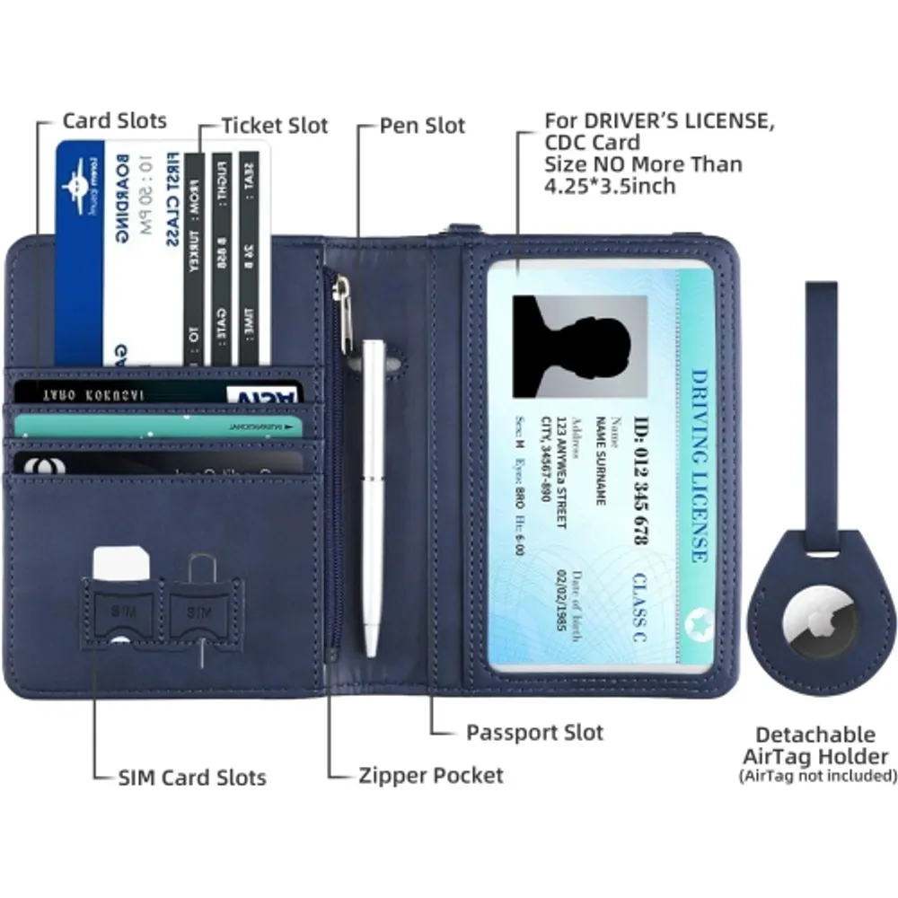 AirTag Passport Wallet