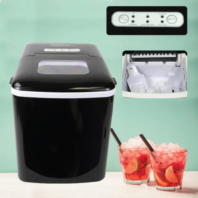 White Countertop Portable Compact Ice Maker Ice Cube Machine, for Home  Office Party, Boat RV