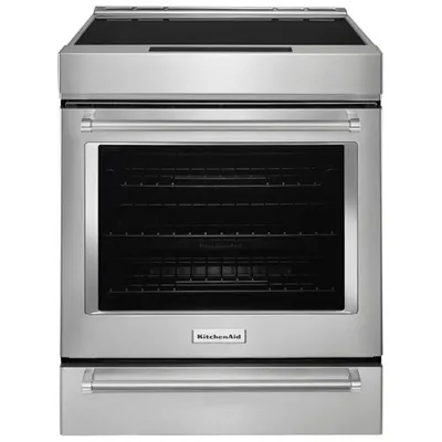 KitchenAid 30" 6.4 Cu. Ft. True Convection Slide-In Induction Range (KSIS730PSS) - Stainless Steel