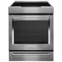 KitchenAid 30" 6.4 Cu. Ft. True Convection Slide-In Induction Range (KSIS730PSS) - Stainless Steel