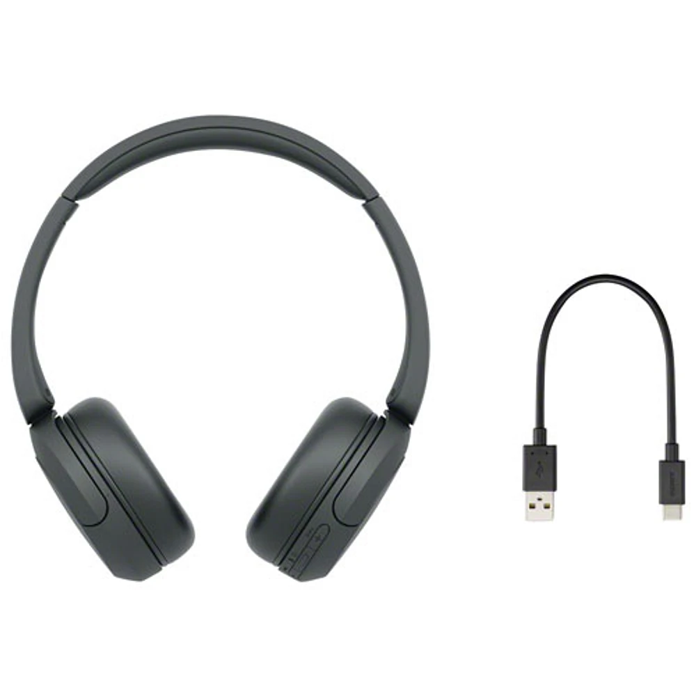 Casque d'écoute Bluetooth WH-CH520 de Sony avec microphone - Noir