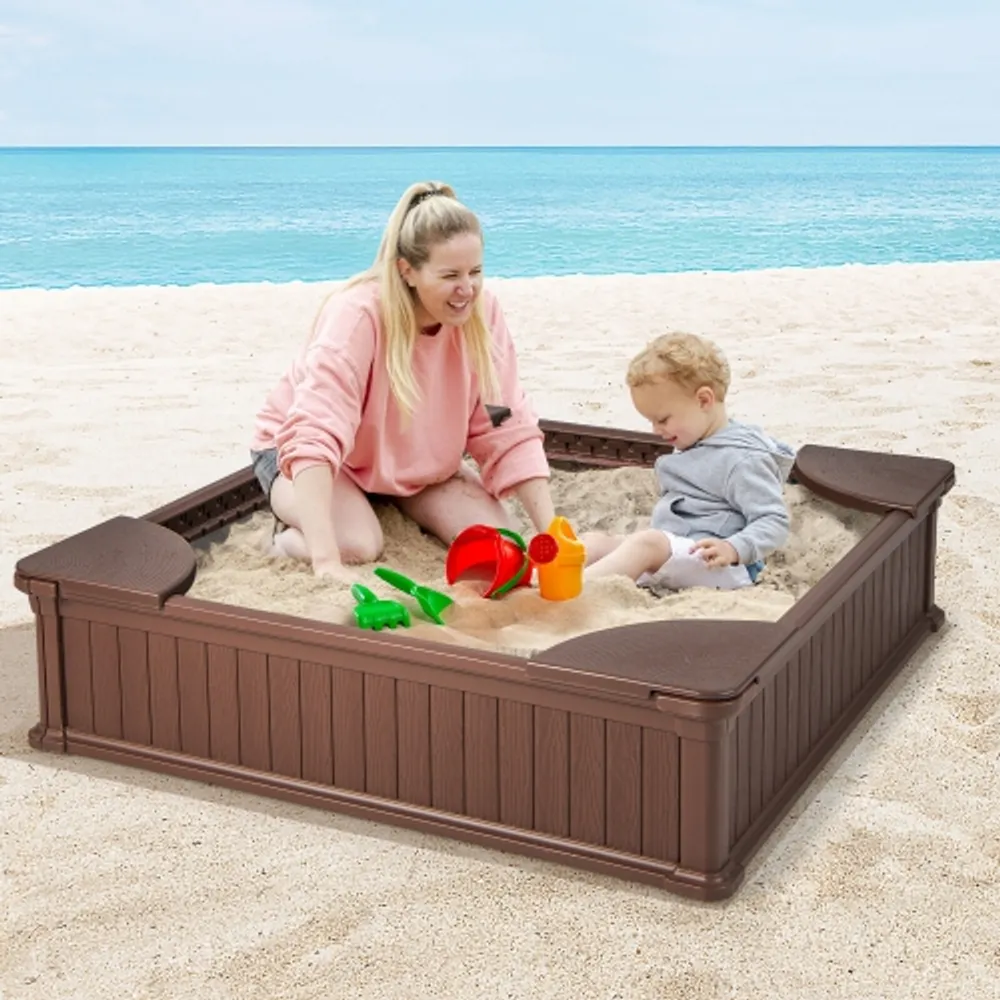 Badger Basket Woodland 2-in-1 Sandbox and Garden Planter