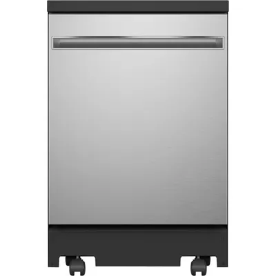 Open Box - GE 24" 54dB Portable Dishwasher (GPT225SSLSS) - Stainless Steel - Scratch & Dent