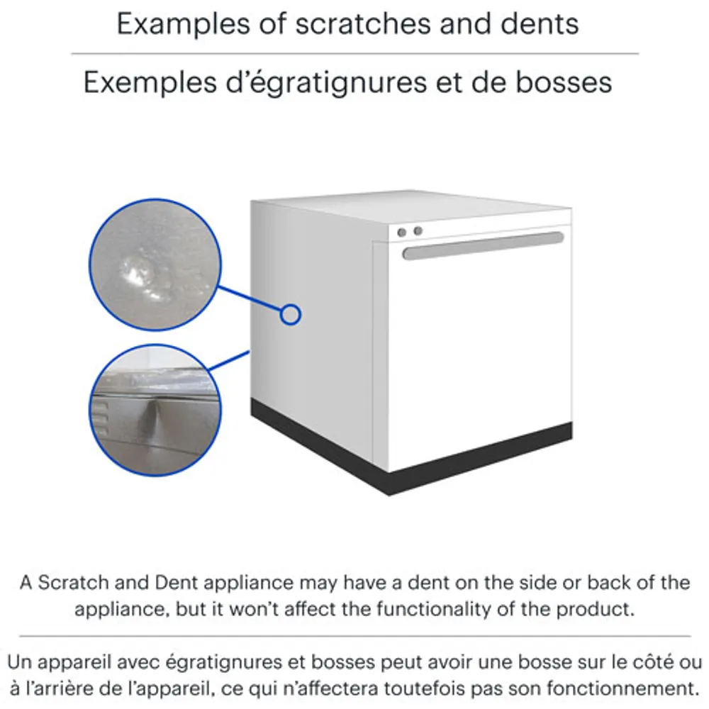 Open Box - GE 24" 54dB Portable Dishwasher (GPT225SSLSS) - Stainless Steel - Scratch & Dent