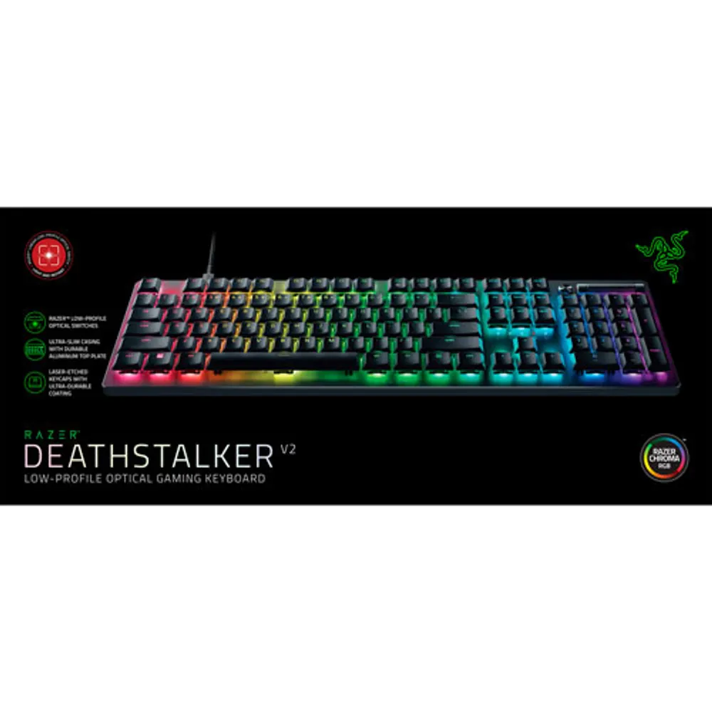 Razer DeathStalker V2 Backlit Mechanical Full-Size Gaming Keyboard