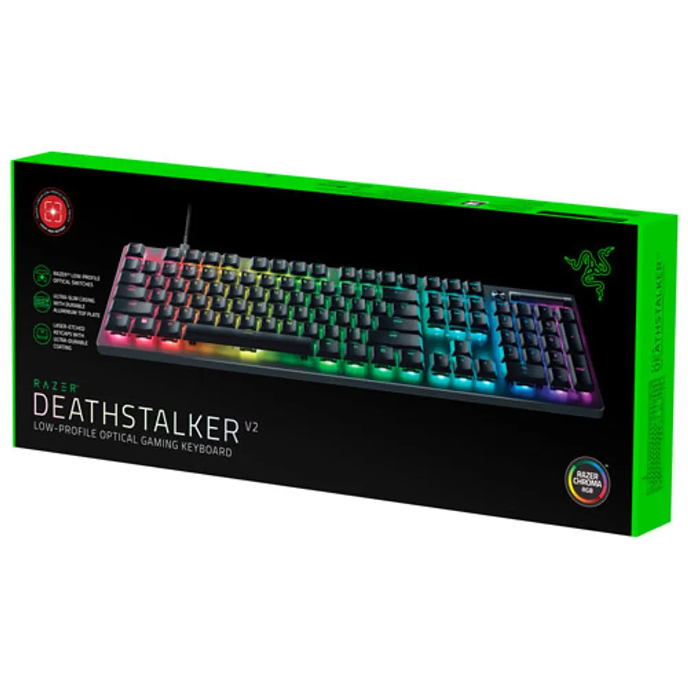 Razer DeathStalker V2 Backlit Mechanical Full-Size Gaming Keyboard