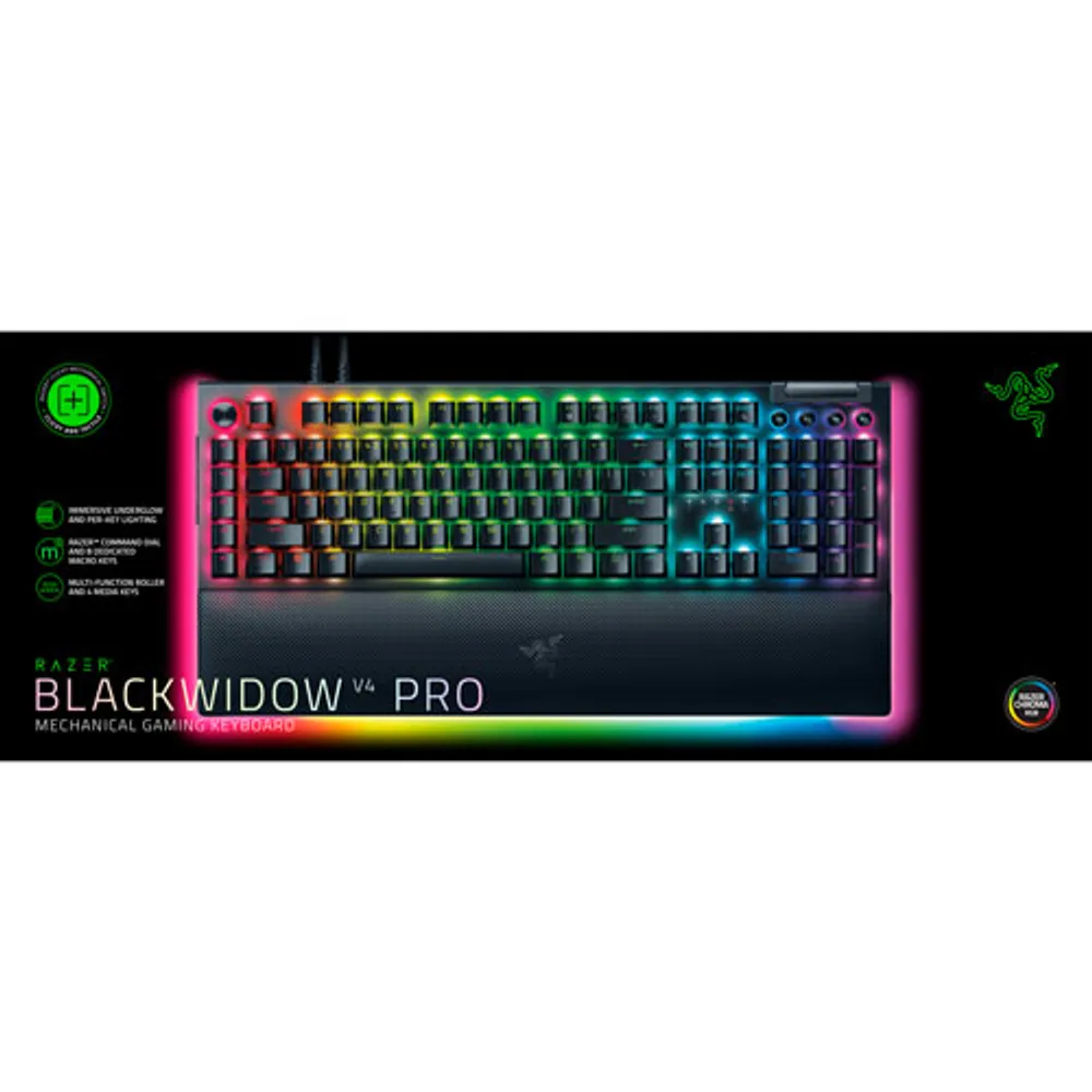 Razer BlackWidow V4 Pro Backlit Mechanical Full-Size Gaming Keyboard