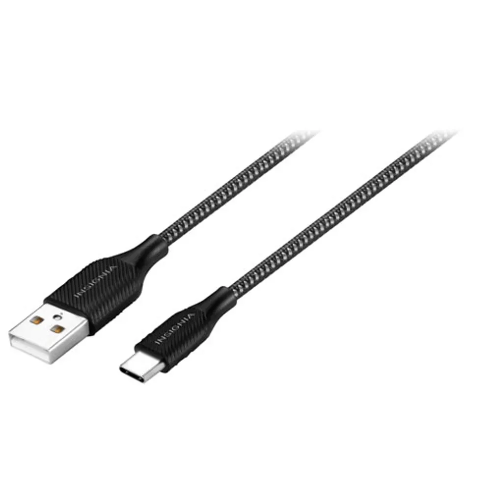 Insignia 1.8m (6 ft.) USB-C to USB-A Braided Cable (NS-MCA621C-C) - Only at Best Buy