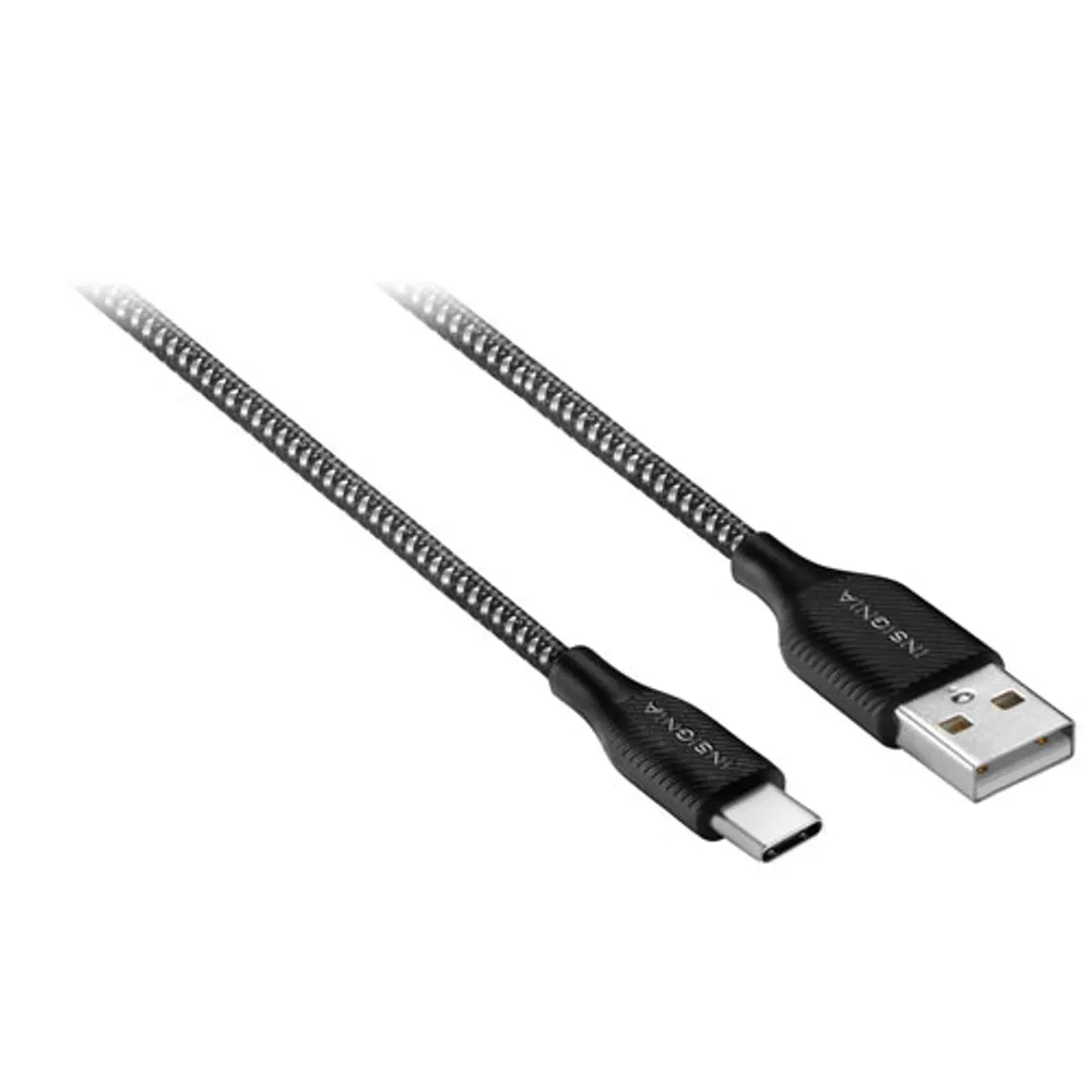 Insignia 1.8m (6 ft.) USB-C to USB-A Braided Cable (NS-MCA621C-C) - Only at Best Buy