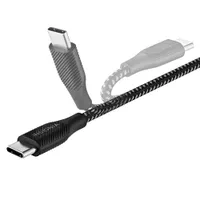 Insignia 0.15m (0.5ft) USB-C to USB-A Braided Cable (NS-MCA0621C-C) - Charcoal - Only at Best Buy