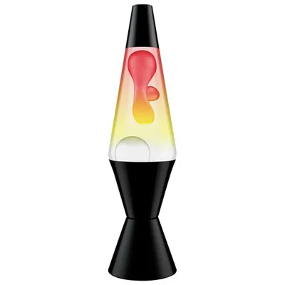 Lampe à lave tricolore de 14,5 po de Lava Lite - Rouge/Jaune/Blanc