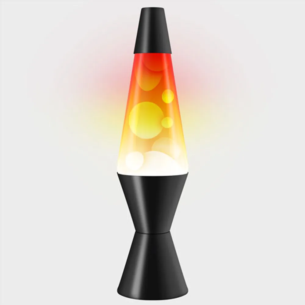 Lava Lite 14.5" Tricolour Lava Lamp - Red/Yellow/White