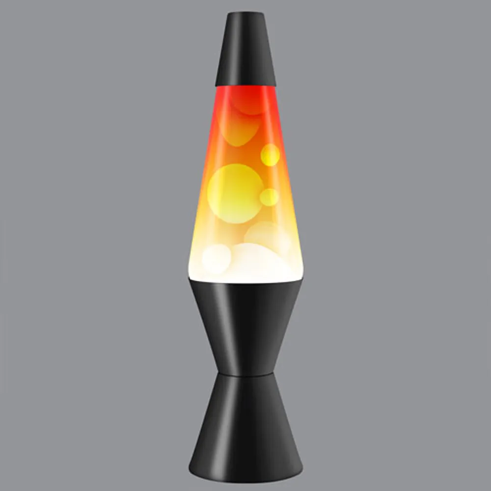 Lava Lite 14.5" Tricolour Lava Lamp - Red/Yellow/White