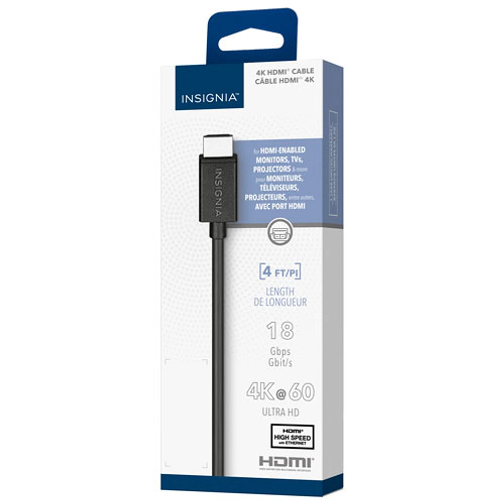 Insignia 1.2m (4 ft.) HDMI Cable - Only at Best Buy