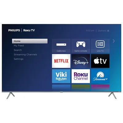 Philips 75" 4K UHD HDR QLED Roku Smart TV (75PUL7973/F6) - 2023