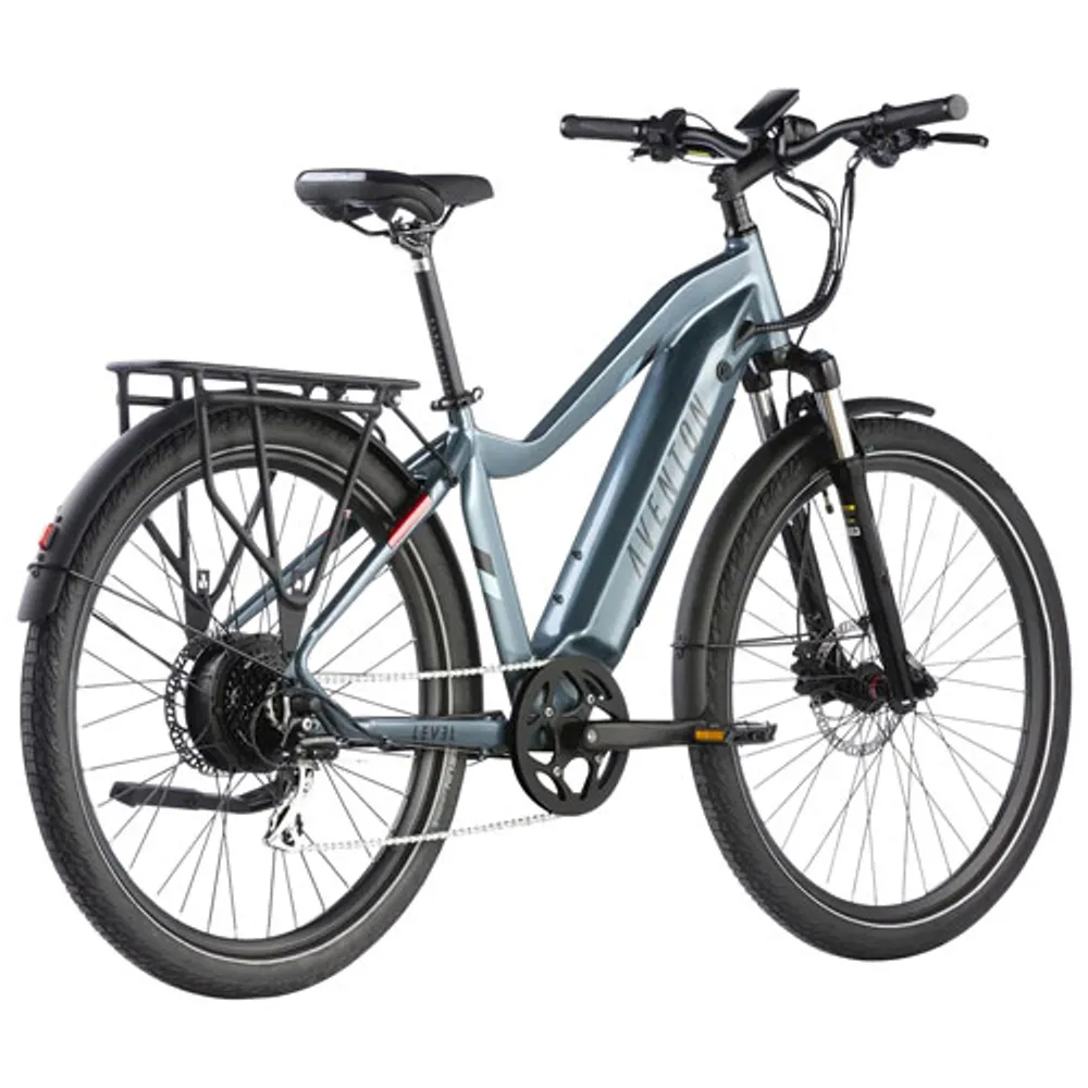 Aventon Level.2 500W Electric City Bike with up to 96km Battery Life - Medium - Glacier