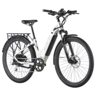 Aventon Level.2 Step-Through 500W Electric City Bike with up to 96km Battery Range - Small/Medium - Polar