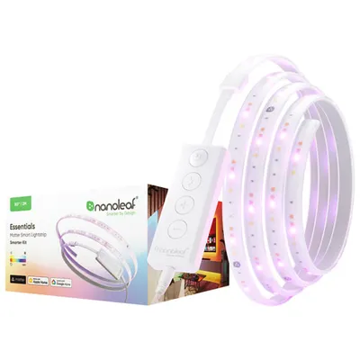 Nanoleaf Essentials Matter 2m (6.5ft.) Smart LED Lightstrip - Smarter Kit - White & Colour