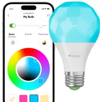 Nanoleaf Essentials Matter A19 60W Smart LED Light Bulb - White & Colour