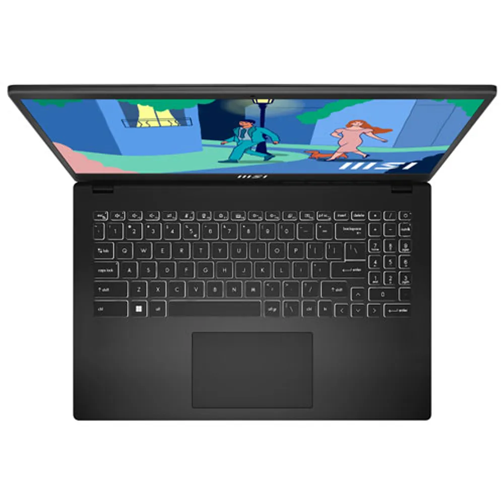 MSI Modern 15 B12M 15.6" Laptop - Black (Intel Core i5-1235U/512GB SSD/16GB RAM/Windows 11)