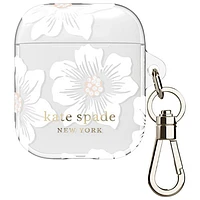 kate Spade New York Polycarbonate Case for AirPods - Clear with Floral Design