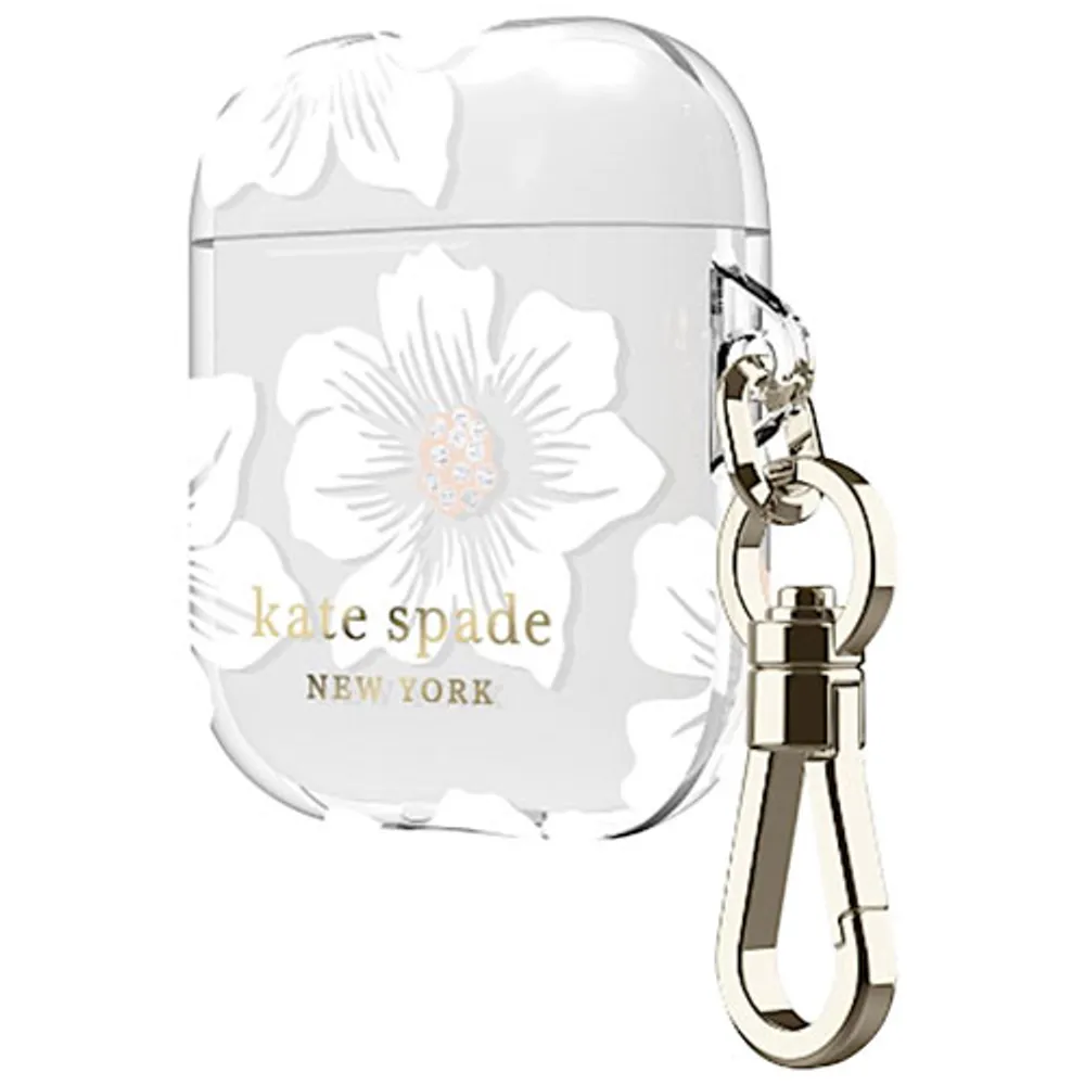 kate Spade New York Polycarbonate Case for AirPods - Clear with Floral Design