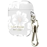 kate Spade New York Polycarbonate Case for AirPods - Clear with Floral Design