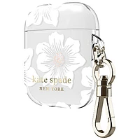 kate Spade New York Polycarbonate Case for AirPods - Clear with Floral Design