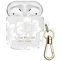 kate Spade New York Polycarbonate Case for AirPods - Clear with Floral Design