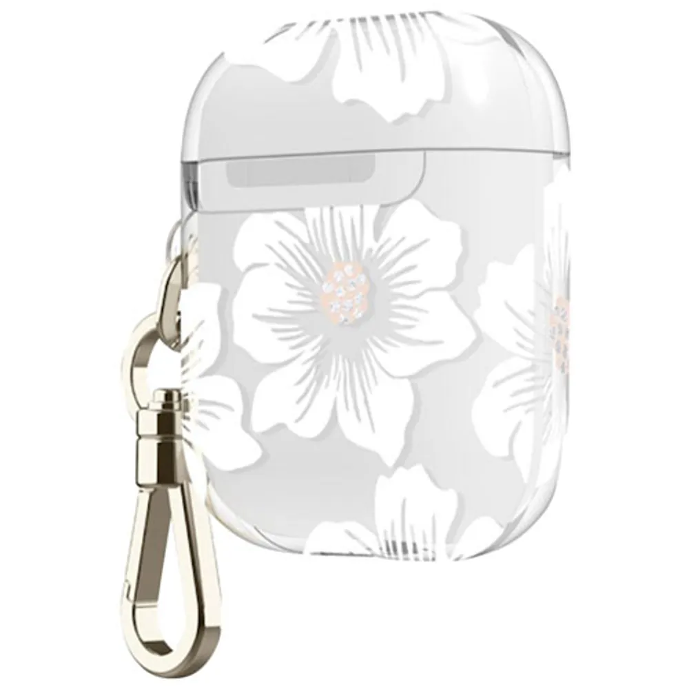 kate Spade New York Polycarbonate Case for AirPods - Clear with Floral Design