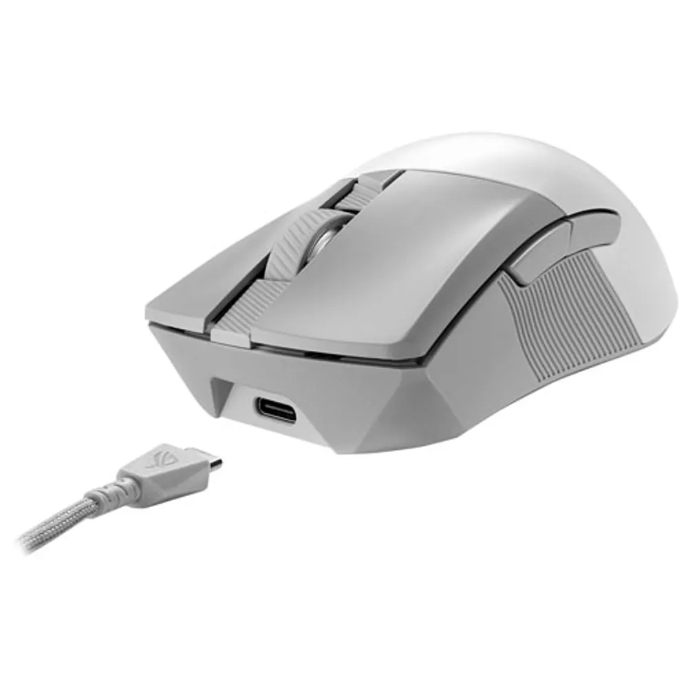 ASUS Rog Gladius III Wl Aimpoint 36000 DPI Wireless Optical Gaming Mouse - White