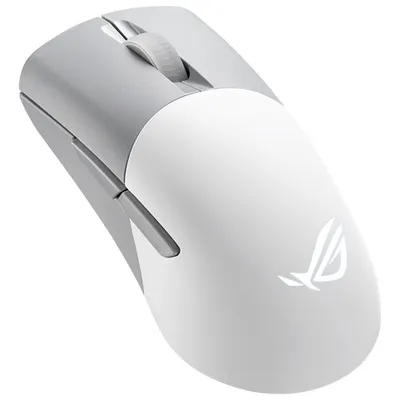 Souris de jeu optique sans fil de 36 000 ppp ROG KERIS Aimpoint d'ASUS - Blanc