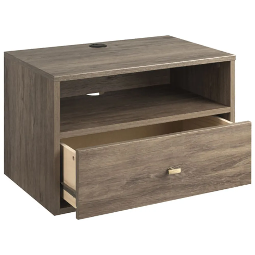 Floating Transitional 1-Drawer Nightstand - Set of 2