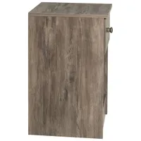 Astrid Open-Shelf Rustic Country 1-Drawer Nightstand - Drifted Grey