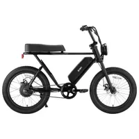 SWFT Zip X 500W Electric Fat Tire Motorcycle-Style Bike with up to 59.5km Battery Life - Black - Only at Best Buy