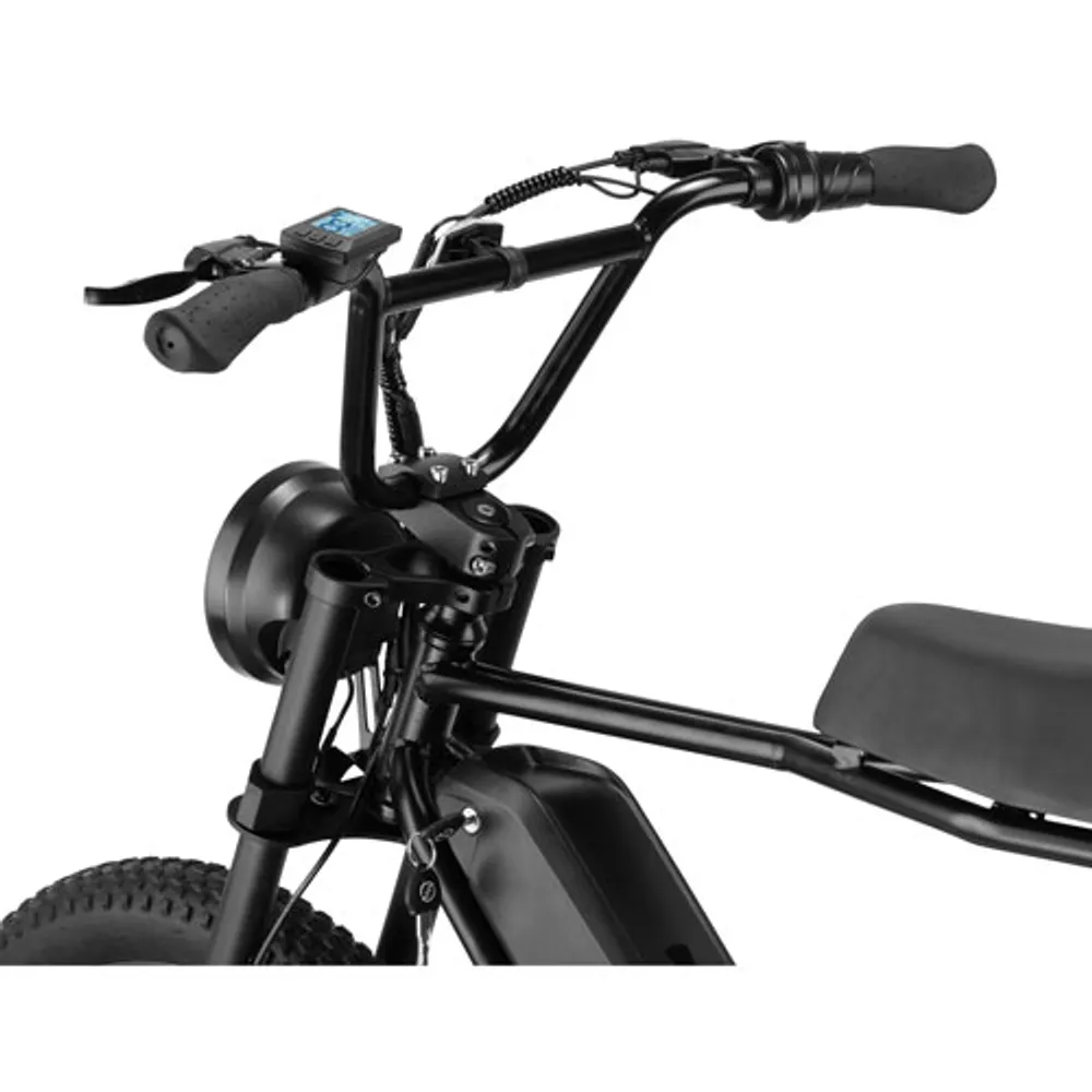 SWFT Zip X 500W Electric Fat Tire Motorcycle-Style Bike with up to 59.5km Battery Life - Black - Only at Best Buy