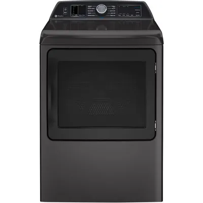 Open Box - GE Profile 7.4 Cu. Ft. Electric Steam Dryer (PTD70EBMTDG) - Diamond Grey - Perfect Condition