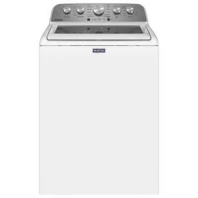 Boîte ouverte - Laveuse à chargement par le haut HE de 5,5 pi³ de Maytag (MVW5430MW) - Blanc - Parfait état