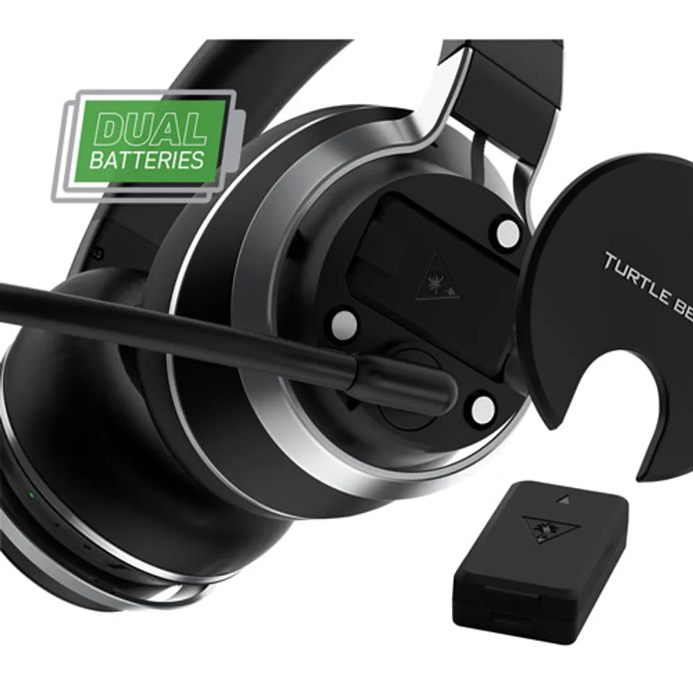 Turtle Beach Stealth Pro Multiplatform Wireless Noise-Cancelling Gaming Headset - Dual Batteries - Black