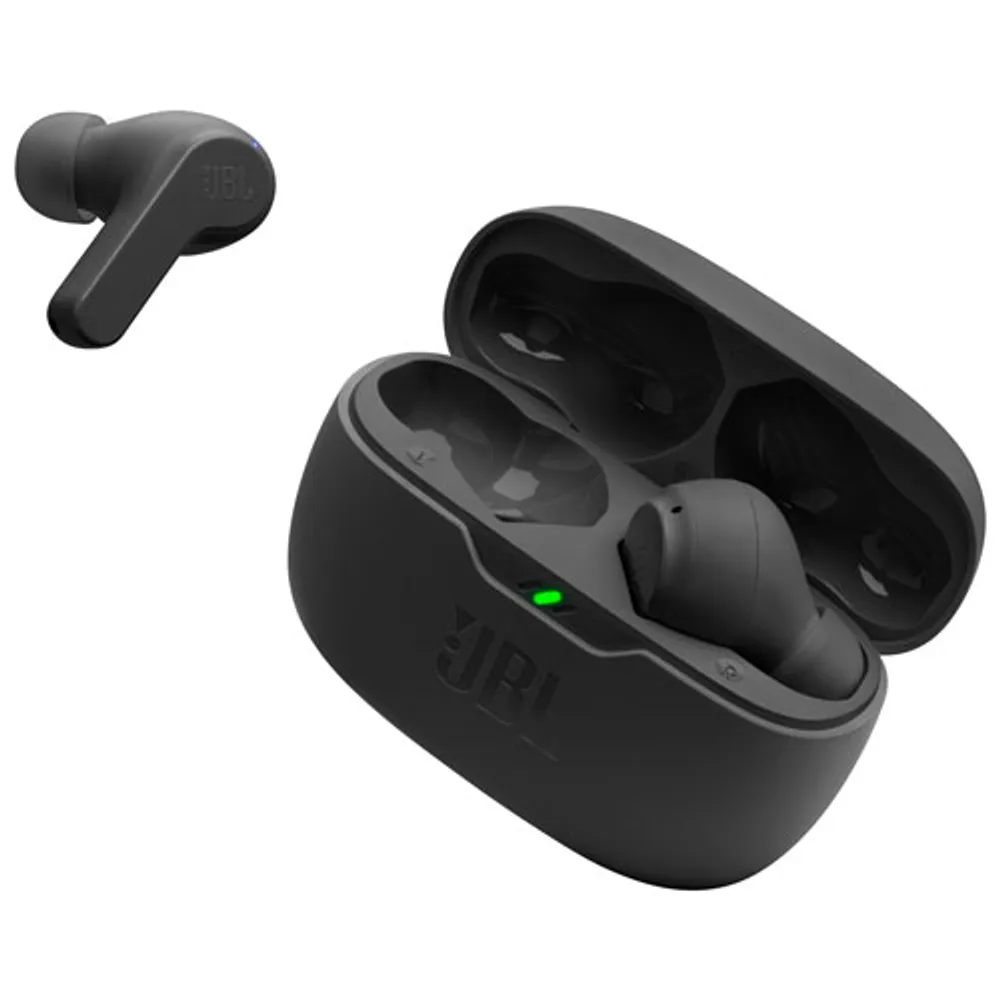 Écouteurs boutons 100 % sans fil à isolation sonore Vibe Beam de JBL - Noir