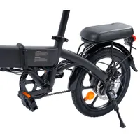 Gyrocopters Whiz 350W Cargo Foldable Compact Electric Bike (Up to 67km Battery Range / 25km/h Top Speed) - Black - Only at Best Buy