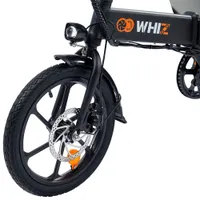 Gyrocopters Whiz 350W Cargo Foldable Electric Bike (Up to 40km Battery Range / 25km/h Top Speed) - Black
