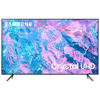 Samsung 85" 4K UHD HDR LED Tizen Smart TV (UN85CU7000FXZC) - 2023 - Titan Grey