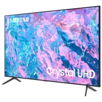 Samsung 75" 4K UHD HDR LED Tizen Smart TV (UN75CU7000FXZC) - 2023 - Titan Grey