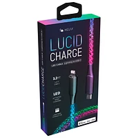 Helix Lucid LED 1m (3.2 ft.) Lightning to USB-C Charge/Sync Cable (ETHCLTLED)