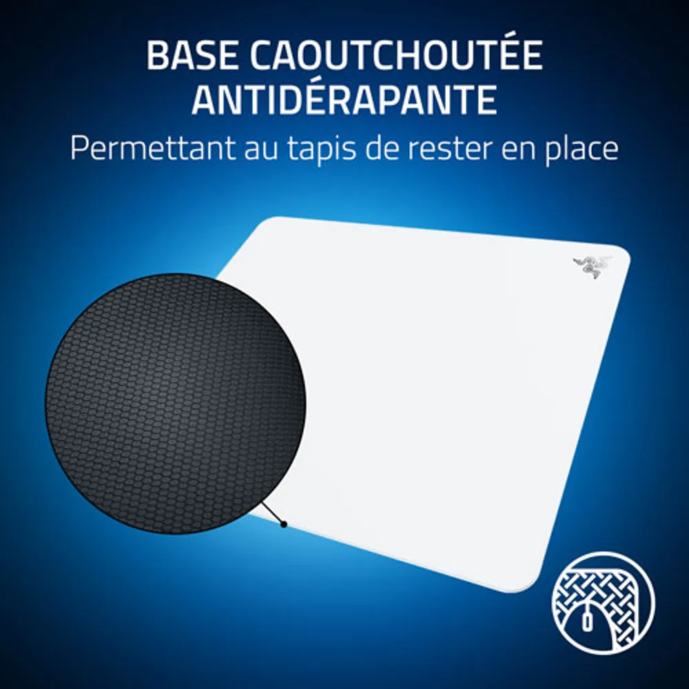 Razer Atlas Tempered Glass Gaming Mouse Mat - White