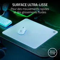 Razer Atlas Tempered Glass Gaming Mouse Mat - White
