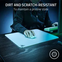 Razer Atlas Tempered Glass Gaming Mouse Mat - White