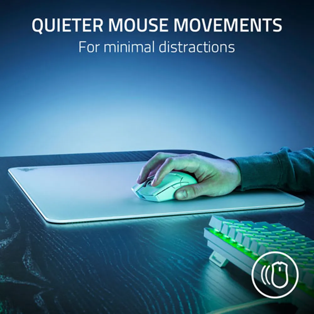 Razer Atlas Tempered Glass Gaming Mouse Mat - White